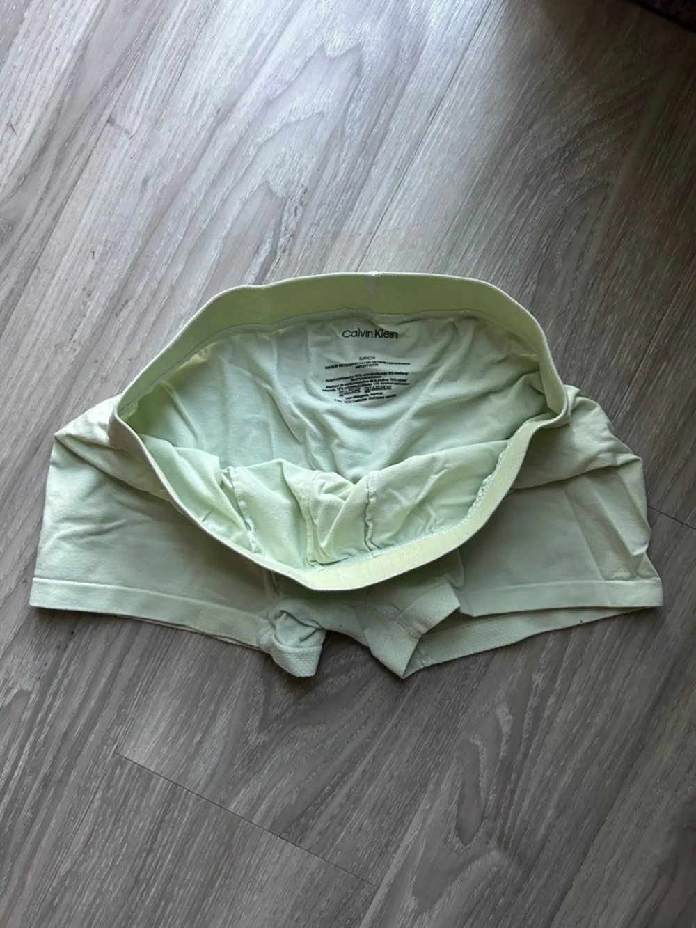 Calvin Klein | Microfiber Tech Low Rise Trunk in Lime Cream (Small)
